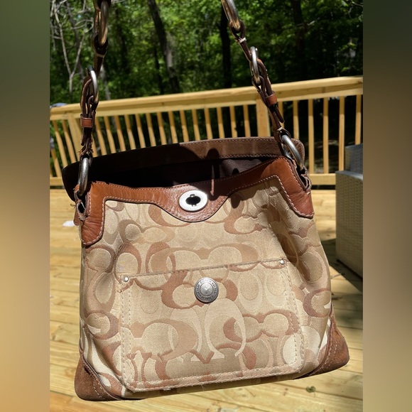 COACH Chelsea Optic Signature bag AUTHENTIC D06K - 10142 - Picture 5 of 15